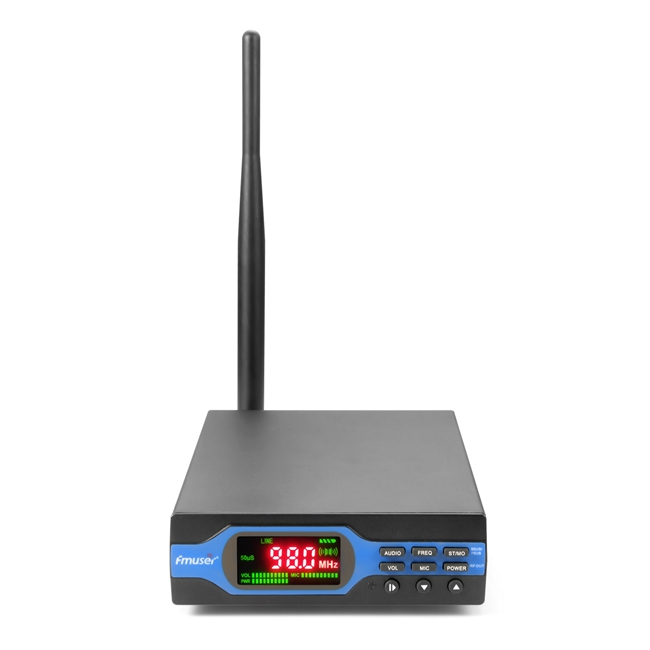 FMUSER FU-X01BK 1W FM Transmitter Upgraded 1 watt FM radio broadcaster MP3+Bluetooth+Accessories
