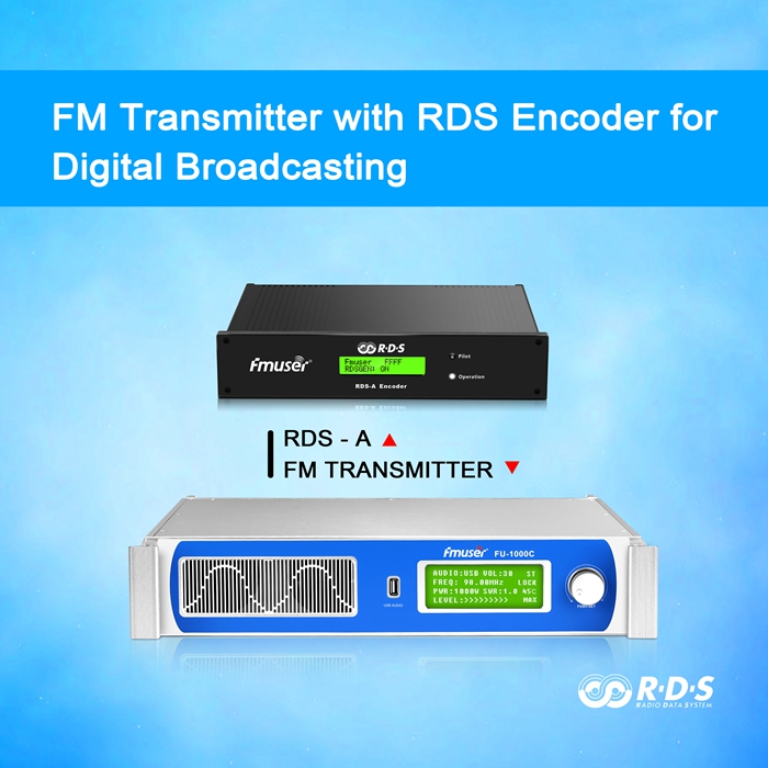 FMUSER RDS 1000W FM Radio Station Transmitter With USB Audio Input Interface